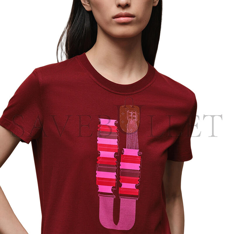 H**me5 printed straight t-shirt h6e4647da3v34